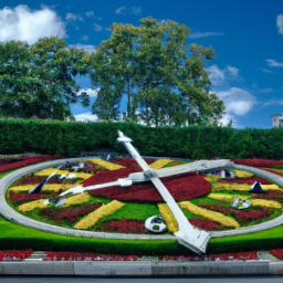 Jardin Anglais & Flower Clock (L'Horloge Fleurie)