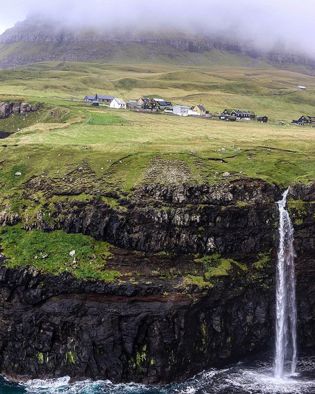 Faroe Islands: Múlafossur Waterfall & Gásadalur Village